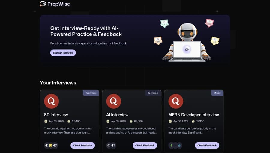 PrepWise product preview